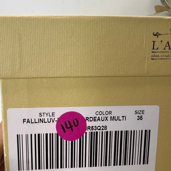 L'Artiste by Spring Step Fallinluv Leather Boot Bordeaux Multi Women 4.5-5 NWB - Picture 11 of 11